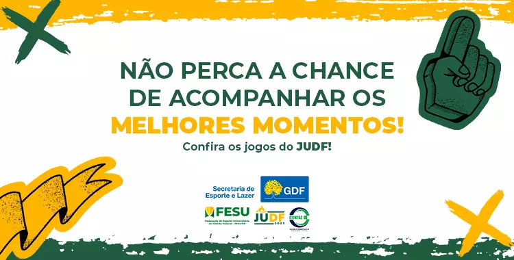 Confira os jogos deste fim de semana do JUDF